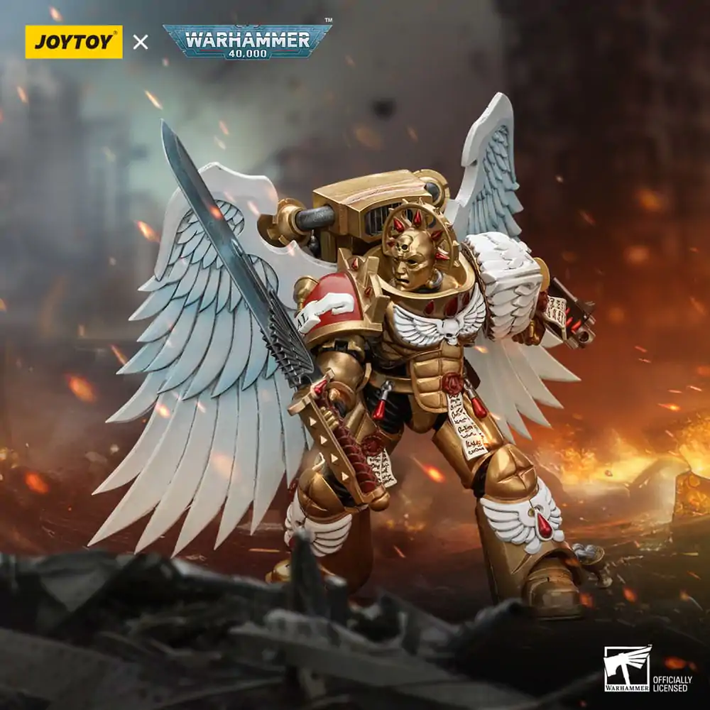 Warhammer 40.000 Action Figur 1/18 Blood Angels Sanguinary Guard with Encarmine Sword 1 12 cm Produktfoto