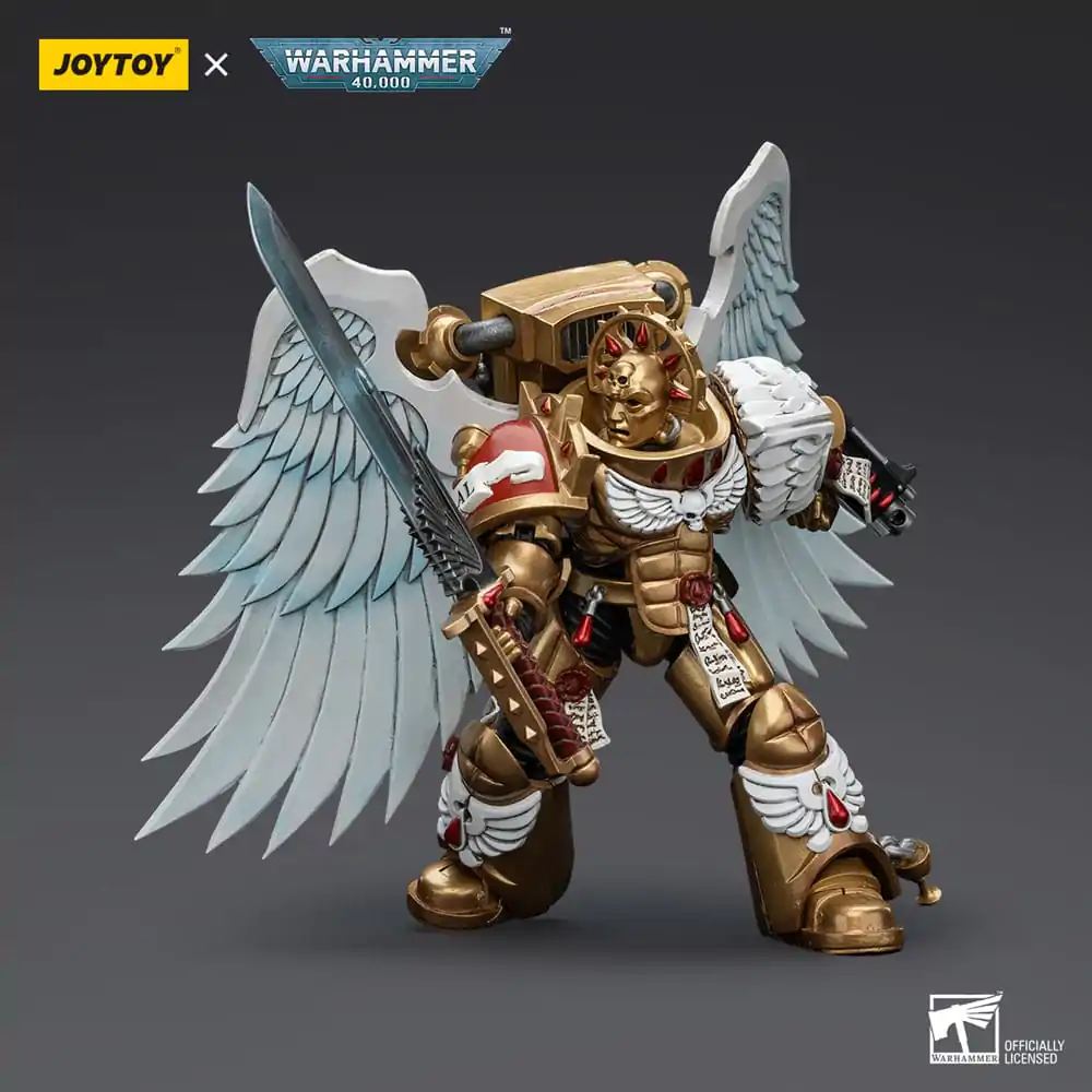 Warhammer 40.000 Action Figur 1/18 Blood Angels Sanguinary Guard with Encarmine Sword 1 12 cm Produktfoto