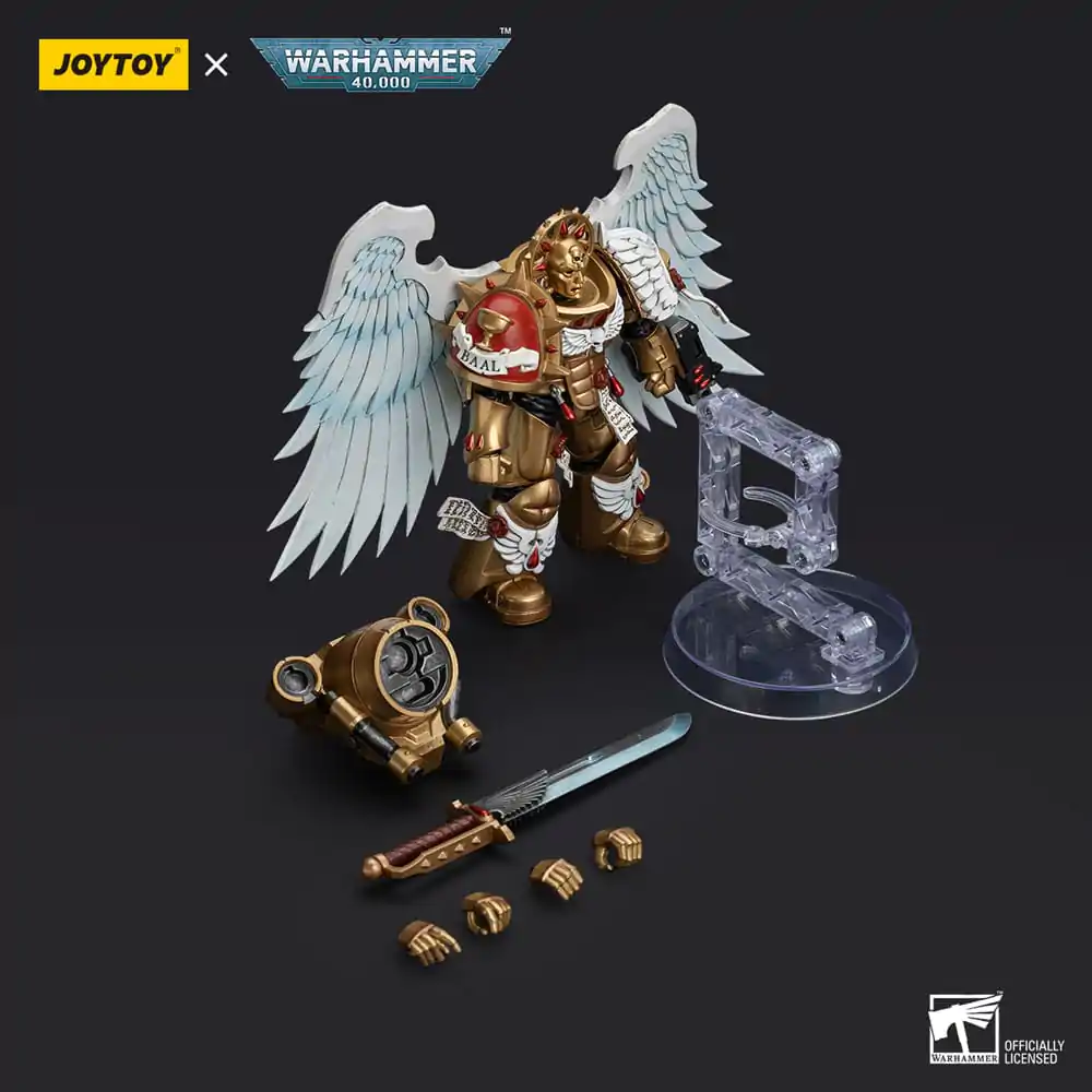 Warhammer 40.000 Action Figur 1/18 Blood Angels Sanguinary Guard with Encarmine Sword 1 12 cm Produktfoto