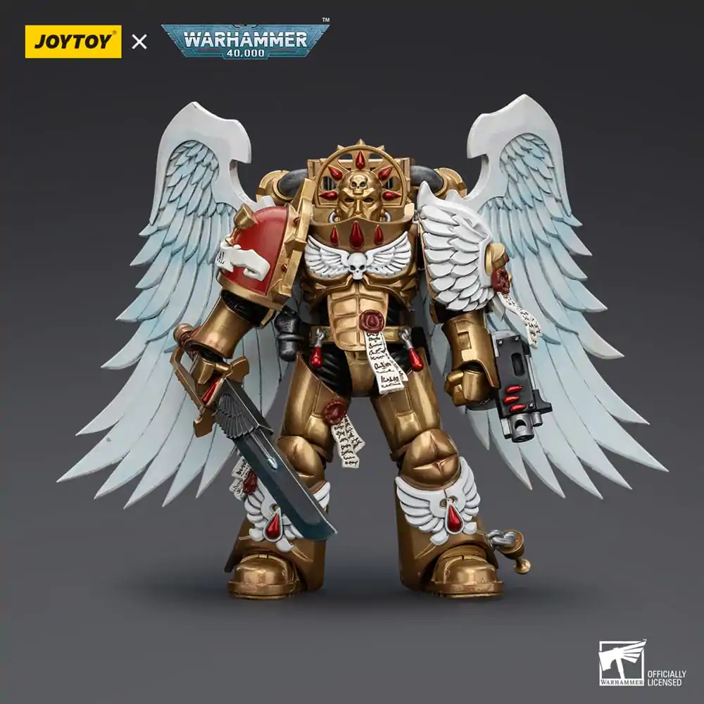 Warhammer 40.000 Action Figur 1/18 Blood Angels Sanguinary Guard with Encarmine Sword 1 12 cm Produktfoto