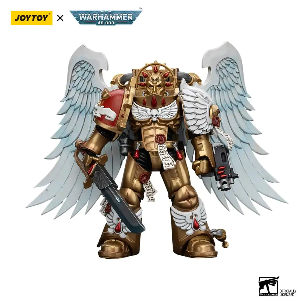 Warhammer 40.000 Action Figur 1/18 Blood Angels Sanguinary Guard with Encarmine Sword 1 12 cm Produktfoto