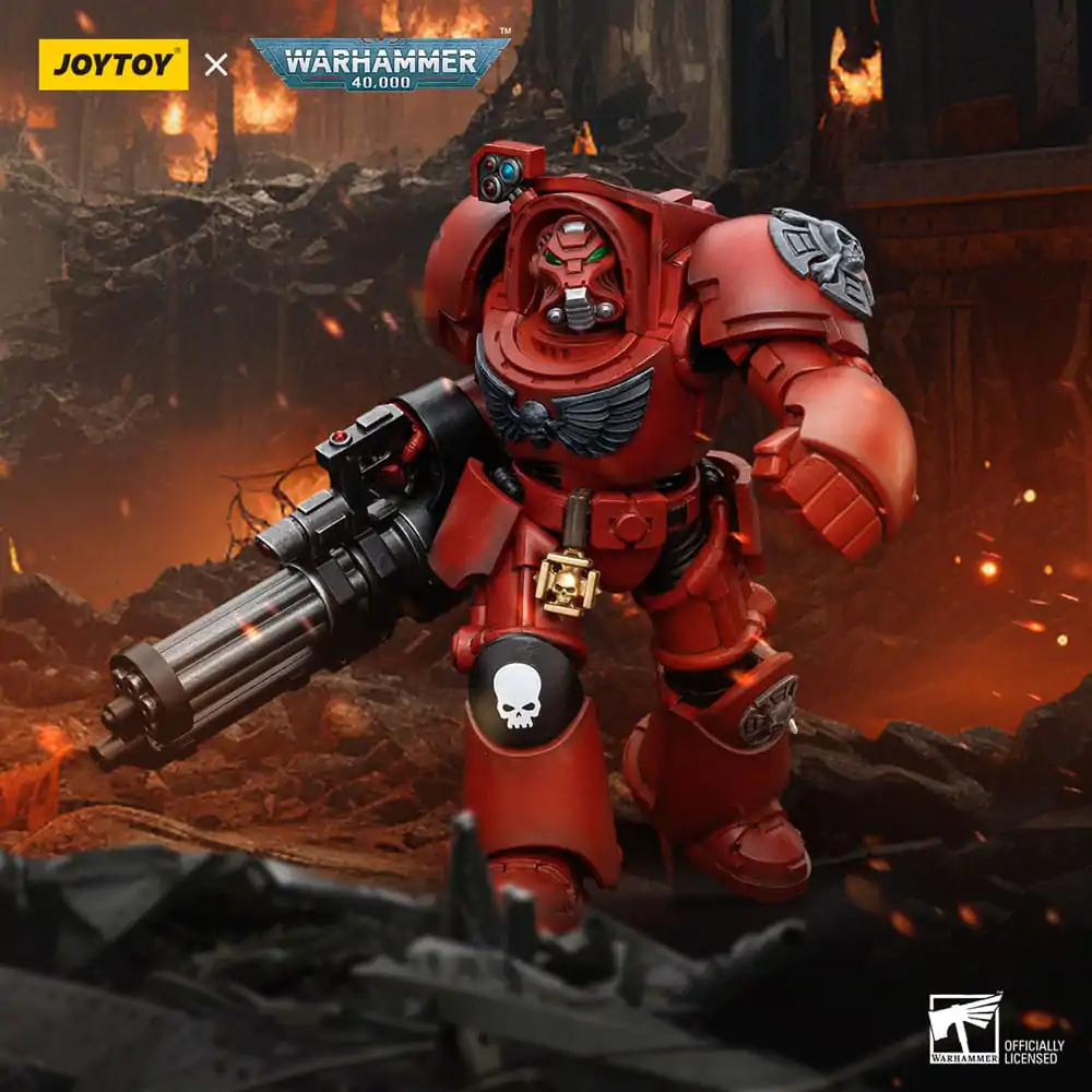 Warhammer The Horus Heresy Actionfigur 1/18 Blood Angels Terminator Squad Terminator with Assault Cannon 14 cm Produktfoto