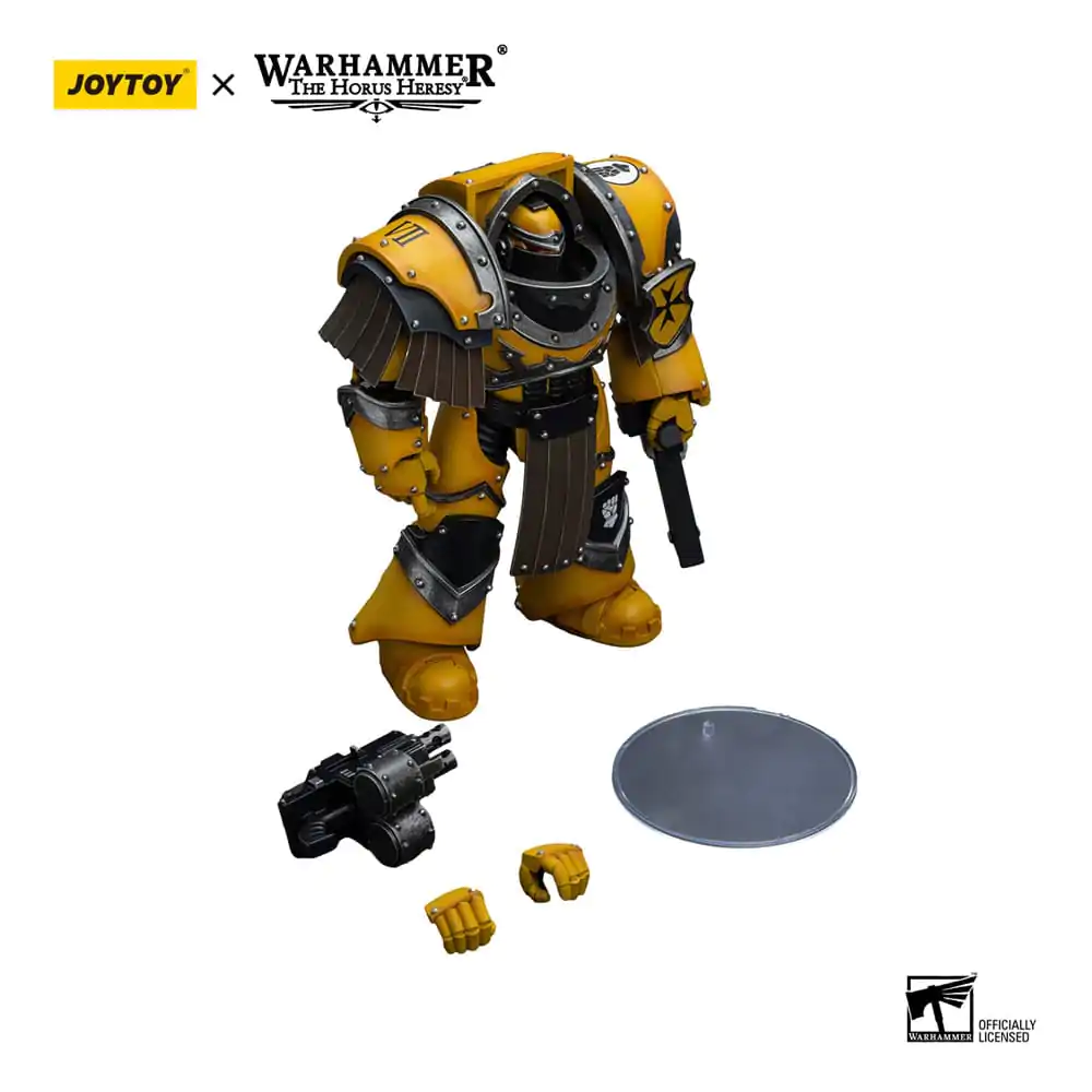 Warhammer The Horus Heresy Actionfigur 1/18 Imperial Fists Legion Cataphractii Terminator Squad Legion Cataphractii with Chainfist 12 cm termékfotó