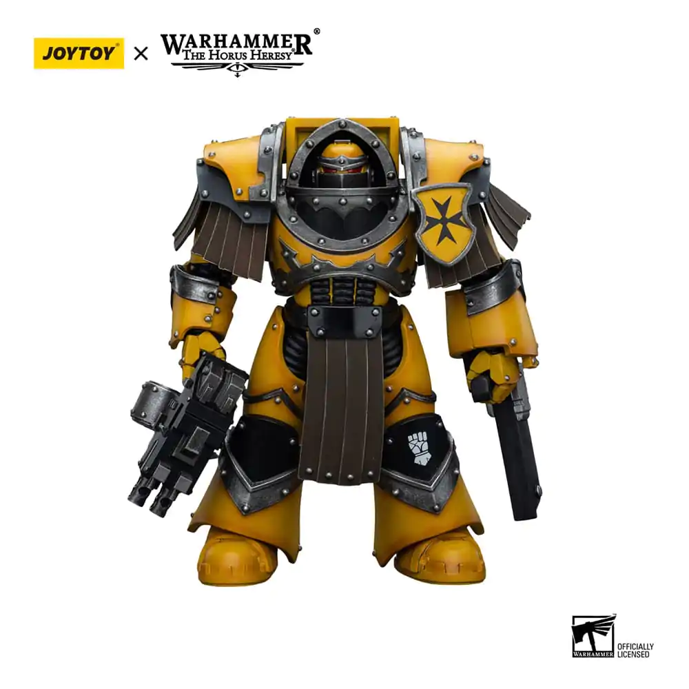 Warhammer The Horus Heresy Actionfigur 1/18 Imperial Fists Legion Cataphractii Terminator Squad Legion Cataphractii with Chainfist 12 cm termékfotó