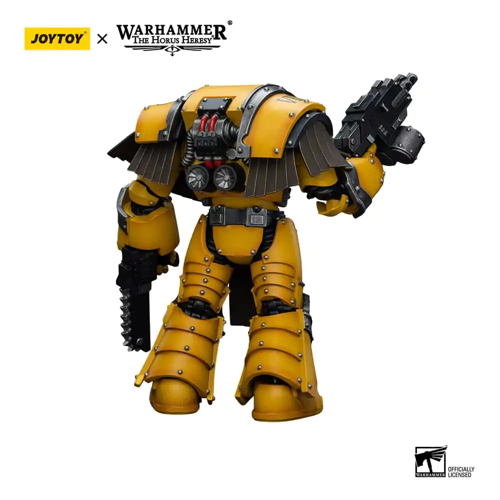 Warhammer The Horus Heresy Actionfigur 1/18 Imperial Fists Legion Cataphractii Terminator Squad Legion Cataphractii with Chainfist 12 cm termékfotó