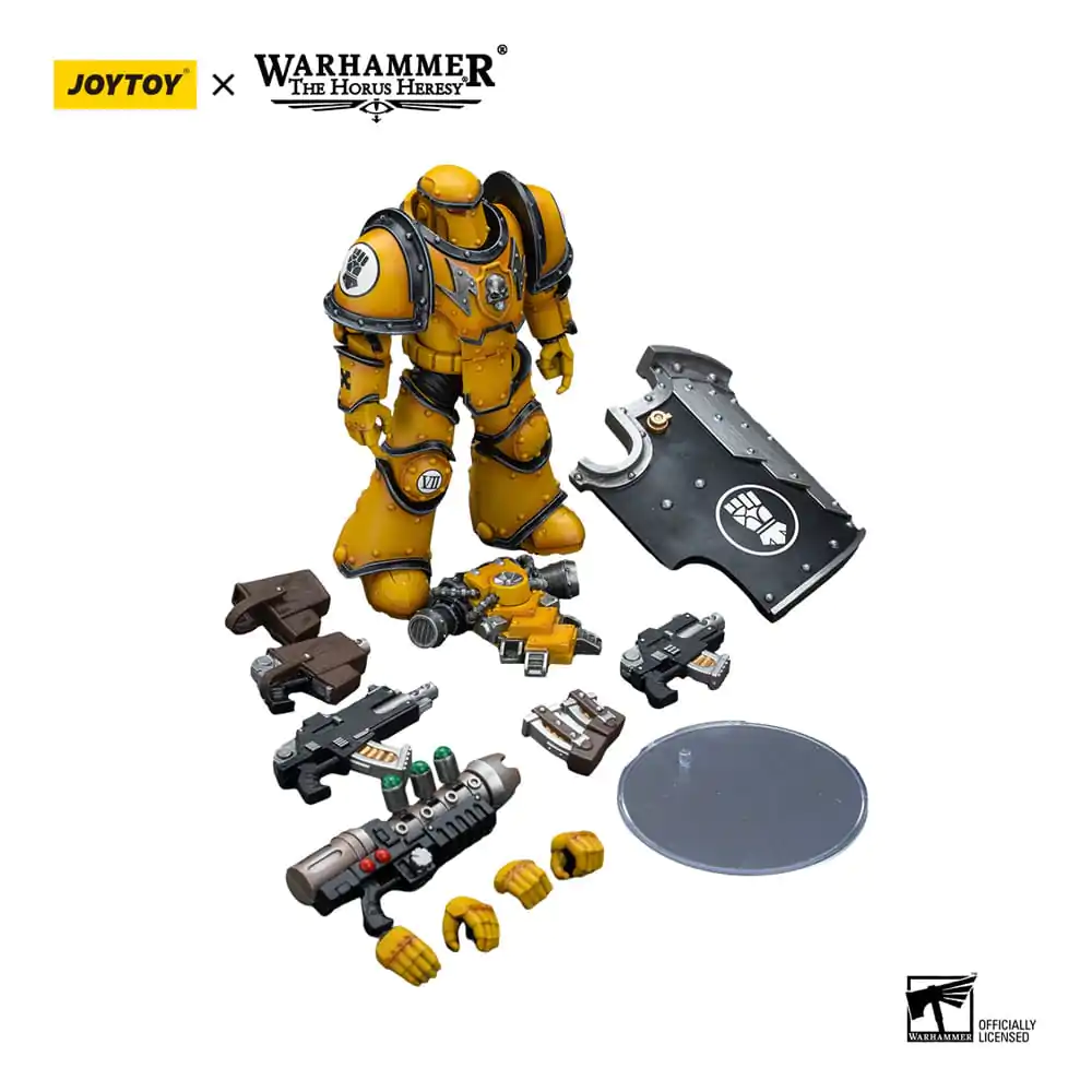 Warhammer The Horus Heresy Actionfigur 1/18 Imperial Fists Legion MkIII Breacher Squad Legion Breacher with Graviton Gun 12 cm Produktfoto