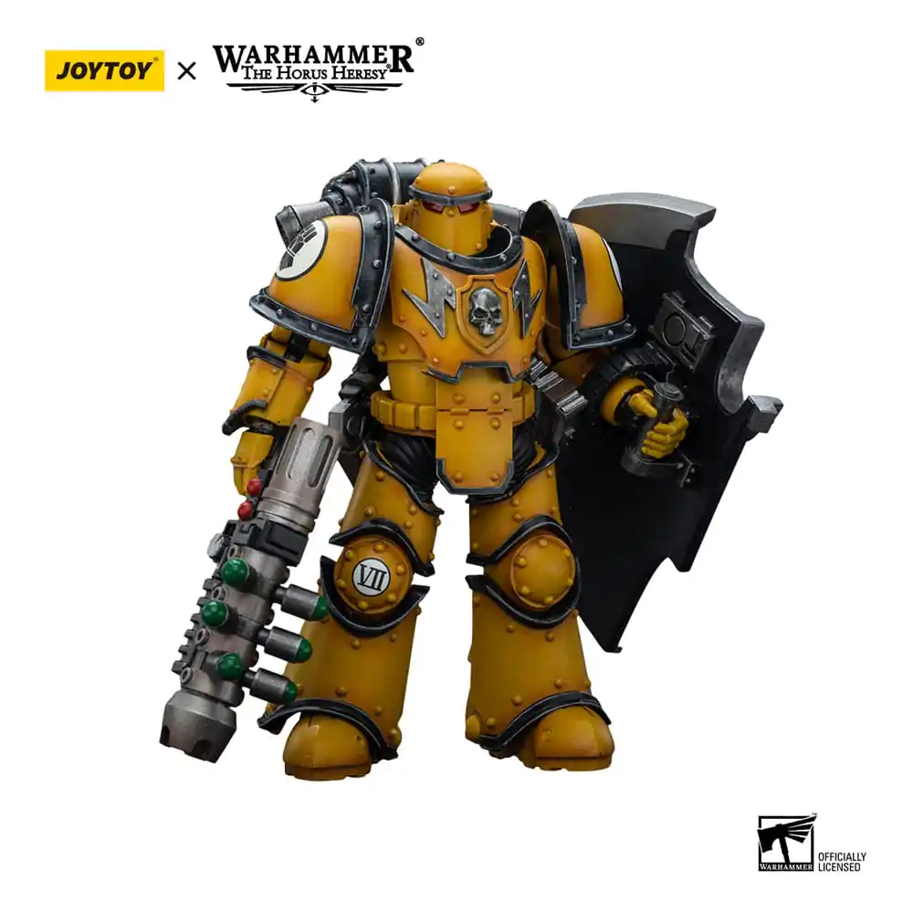 Warhammer The Horus Heresy Actionfigur 1/18 Imperial Fists Legion MkIII Breacher Squad Legion Breacher with Graviton Gun 12 cm Produktfoto