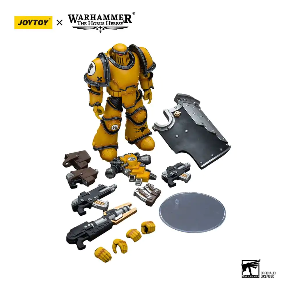 Warhammer The Horus Heresy Actionfigur 1/18 Imperial Fists Legion MkIII Breacher Squad Legion Breacher with Lascutter 12 cm Produktfoto