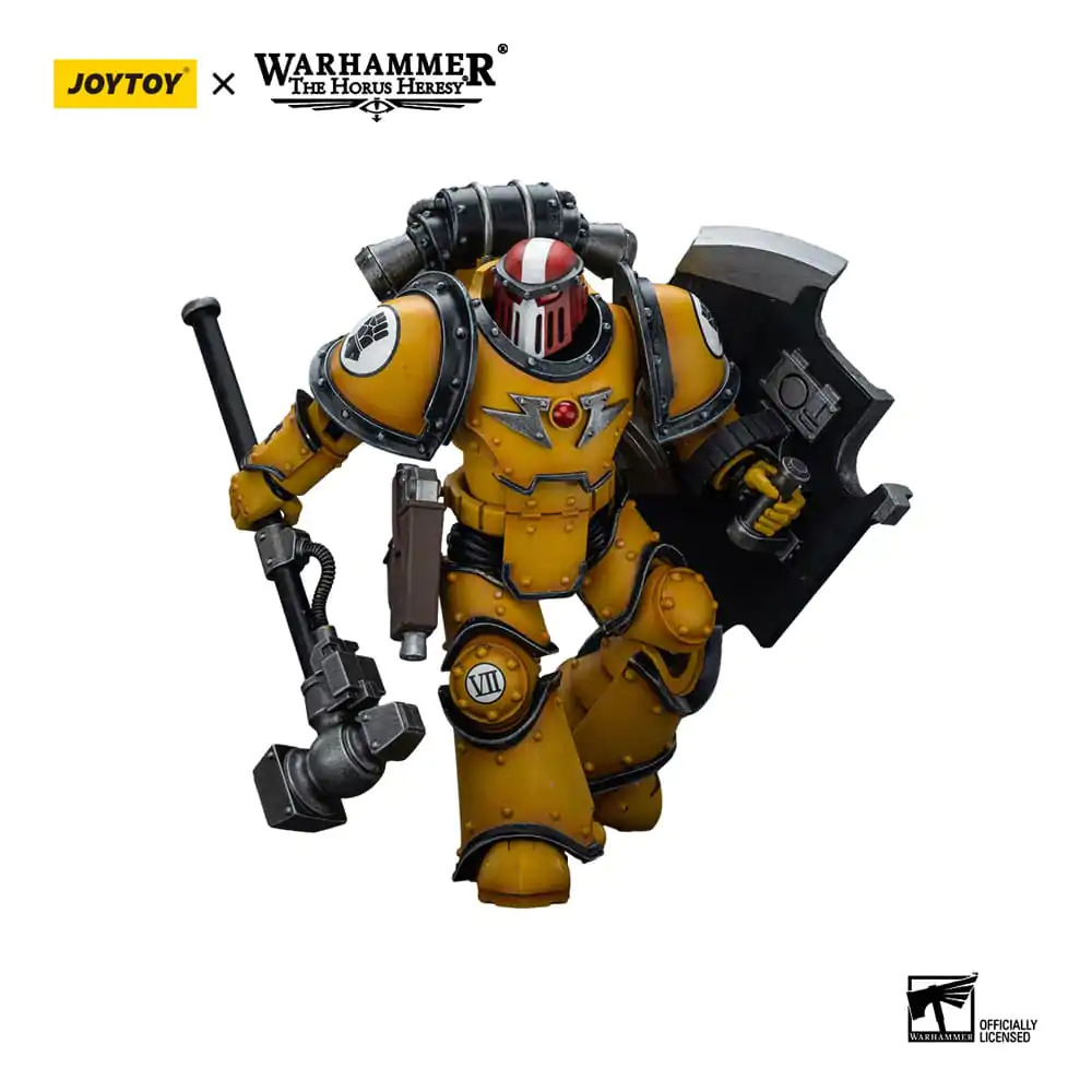 Warhammer The Horus Heresy Actionfigur 1/18 Imperial Fists Legion MkIII Breacher Squad Sergeant with Thunder Hammer 12 cm Produktfoto