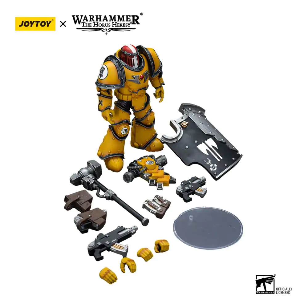 Warhammer The Horus Heresy Actionfigur 1/18 Imperial Fists Legion MkIII Breacher Squad Sergeant with Thunder Hammer 12 cm Produktfoto
