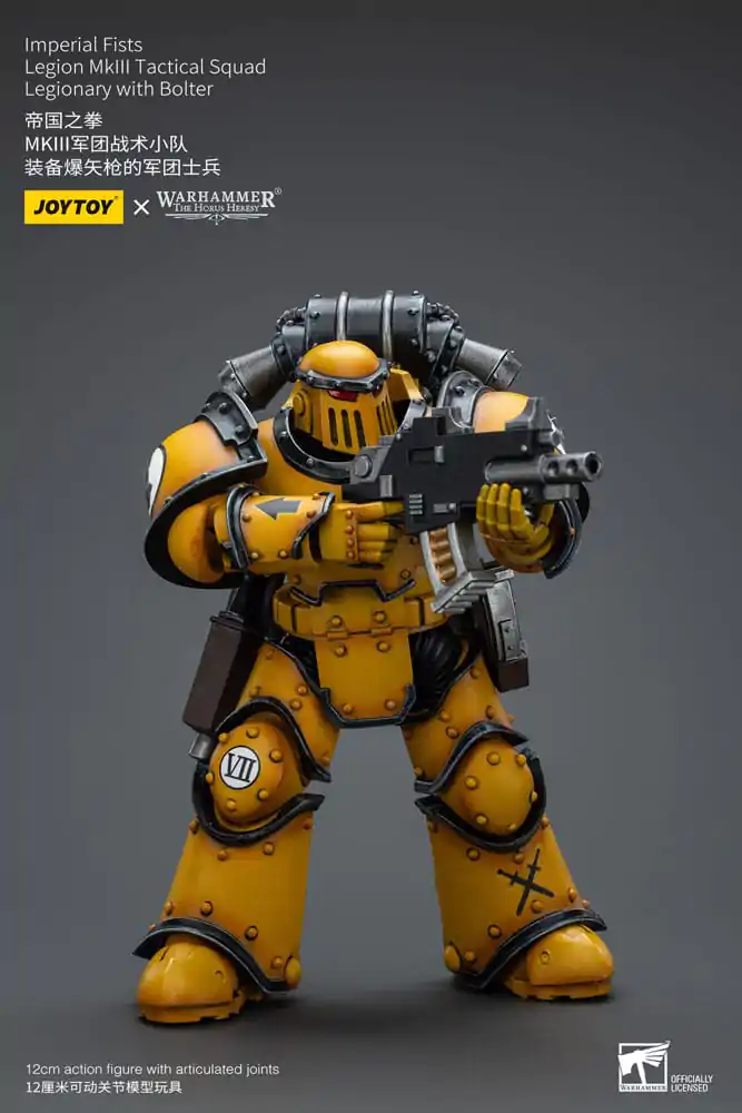 Warhammer The Horus Heresy Actionfigur 1/18 Imperial Fists Legion MkIII Tactical Squad Legionary with Bolter 12 cm termékfotó