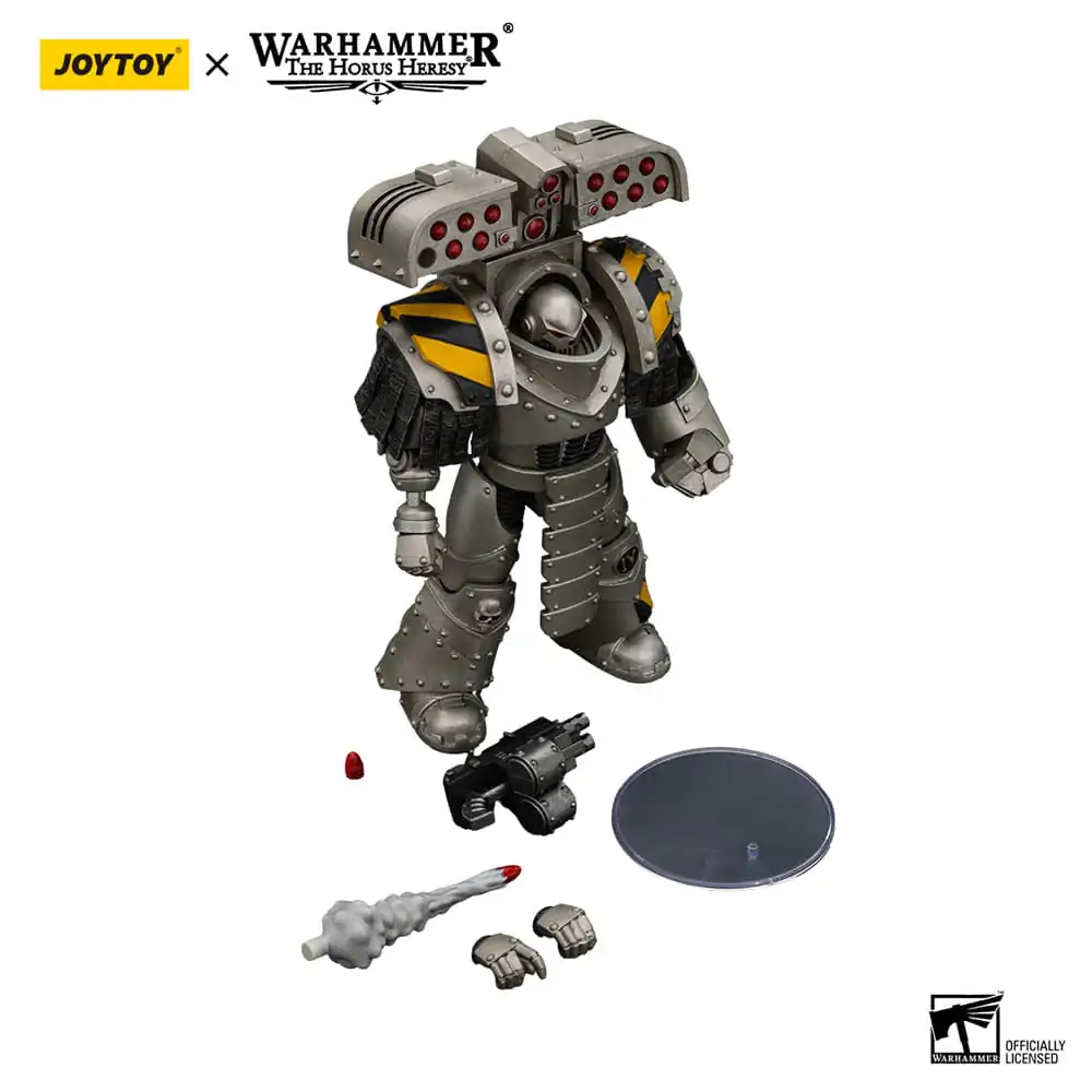 Warhammer The Horus Heresy Action Figure 1/18 Iron Warriors Tyrant Siege Master Terminator mit Raketenwerfer 14 cm Produktfoto