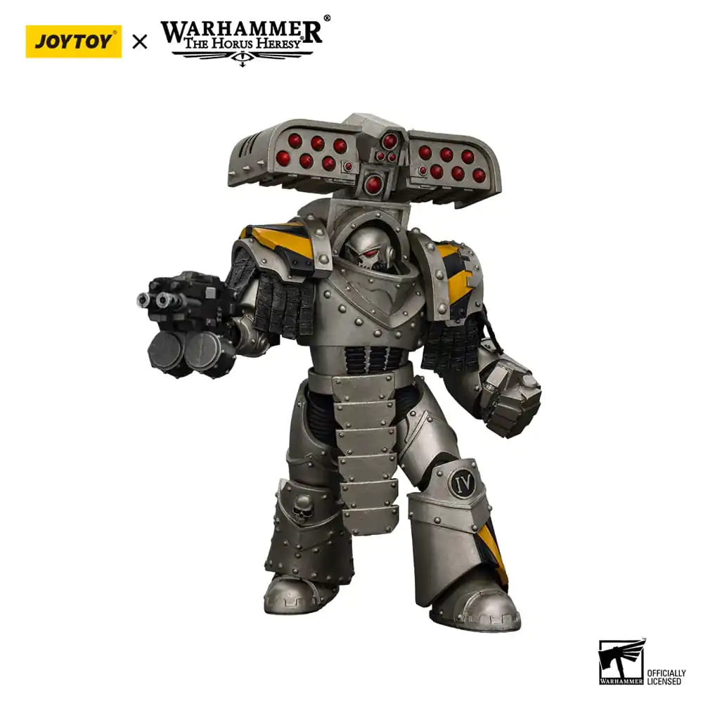 Warhammer The Horus Heresy Action Figure 1/18 Iron Warriors Tyrant Siege Master Terminator mit Raketenwerfer 14 cm Produktfoto