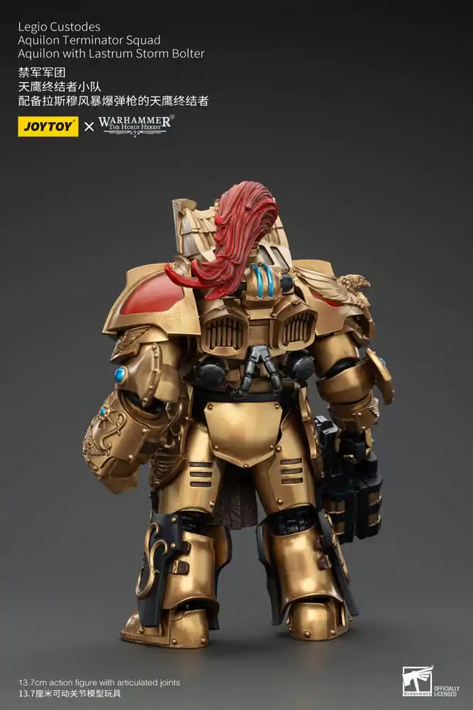 Warhammer The Horus Heresy Actionfigur 1/18 Legio Custodes Aquilon Terminator Squad Aquilon with Lastrum Storm Bolter 14 cm Produktfoto