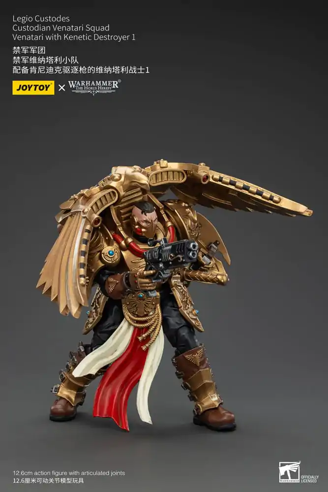 Warhammer The Horus Heresy Actionfigur 1/18 Legio Custodes Custodian Venatari Squad Venatari with Kenetic Destroyer 1 13 cm Produktfoto