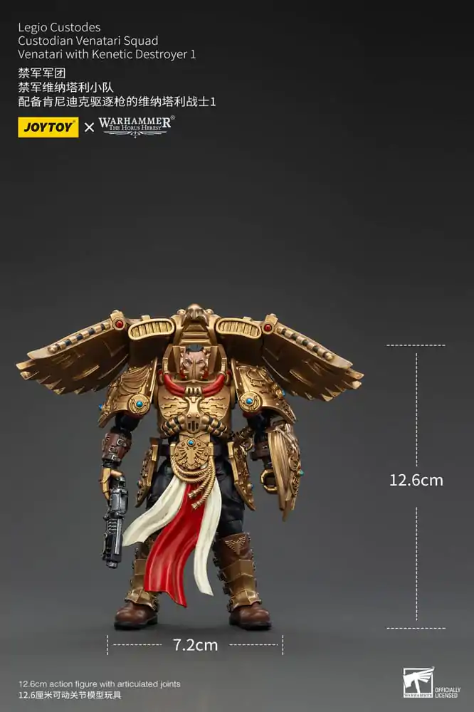 Warhammer The Horus Heresy Actionfigur 1/18 Legio Custodes Custodian Venatari Squad Venatari with Kenetic Destroyer 1 13 cm Produktfoto