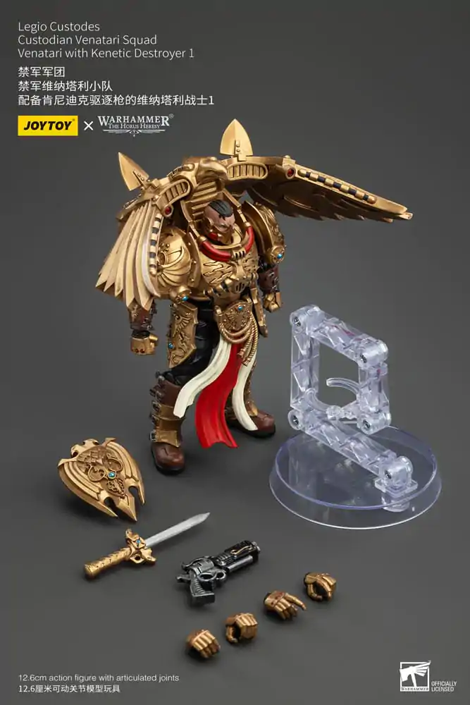 Warhammer The Horus Heresy Actionfigur 1/18 Legio Custodes Custodian Venatari Squad Venatari with Kenetic Destroyer 1 13 cm Produktfoto