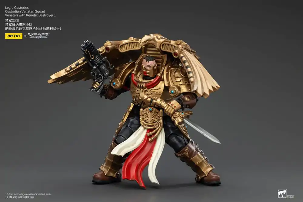 Warhammer The Horus Heresy Actionfigur 1/18 Legio Custodes Custodian Venatari Squad Venatari with Kenetic Destroyer 1 13 cm Produktfoto