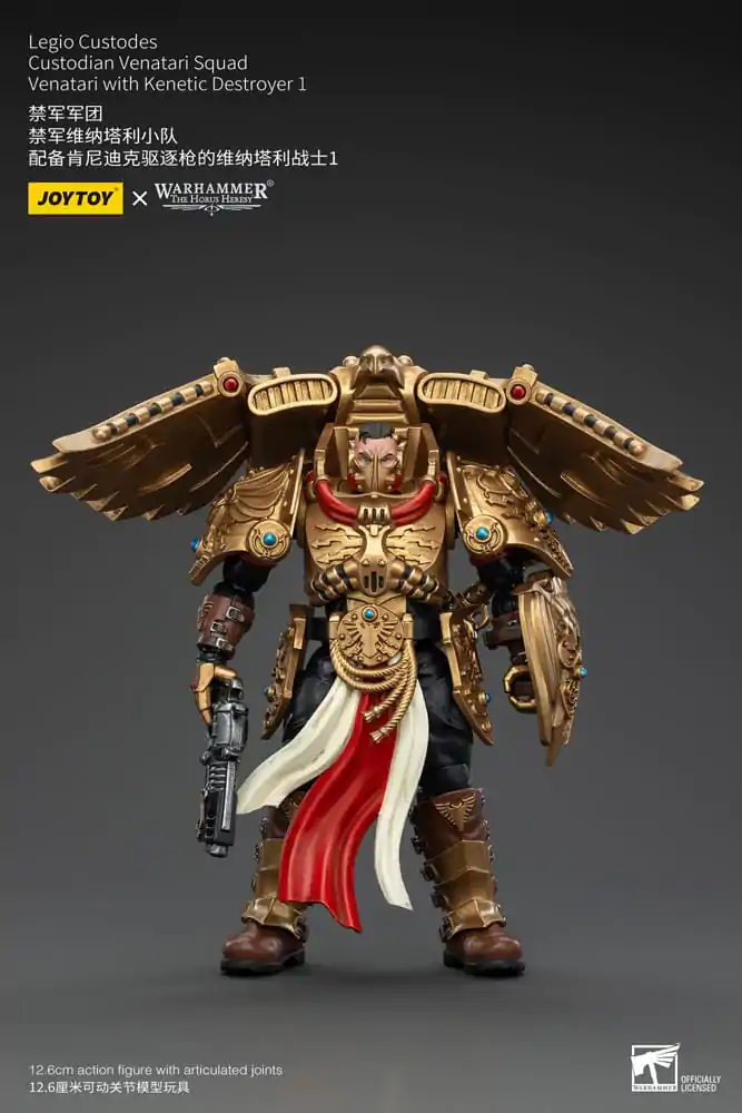 Warhammer The Horus Heresy Actionfigur 1/18 Legio Custodes Custodian Venatari Squad Venatari with Kenetic Destroyer 1 13 cm Produktfoto