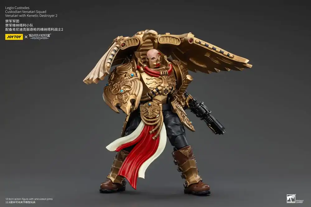 Warhammer The Horus Heresy Actionfigur 1/18 Legio Custodes Custodian Venatari Squad Venatari with Kenetic Destroyer 2 13 cm Produktfoto