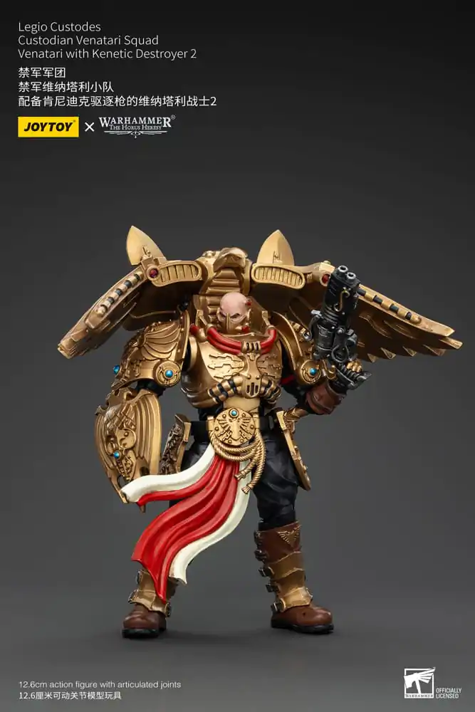 Warhammer The Horus Heresy Actionfigur 1/18 Legio Custodes Custodian Venatari Squad Venatari with Kenetic Destroyer 2 13 cm Produktfoto