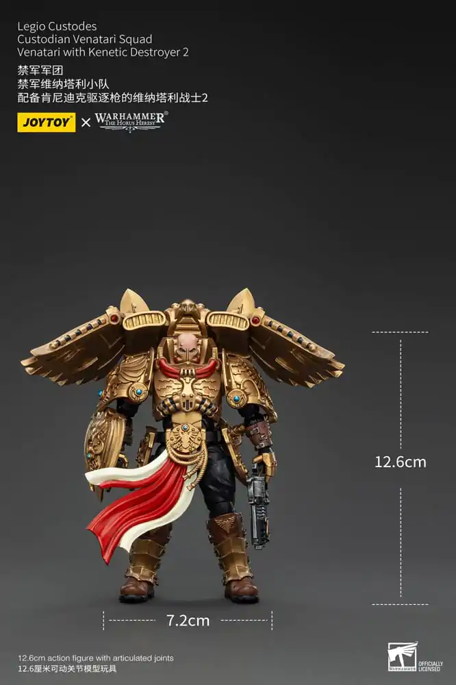 Warhammer The Horus Heresy Actionfigur 1/18 Legio Custodes Custodian Venatari Squad Venatari with Kenetic Destroyer 2 13 cm Produktfoto