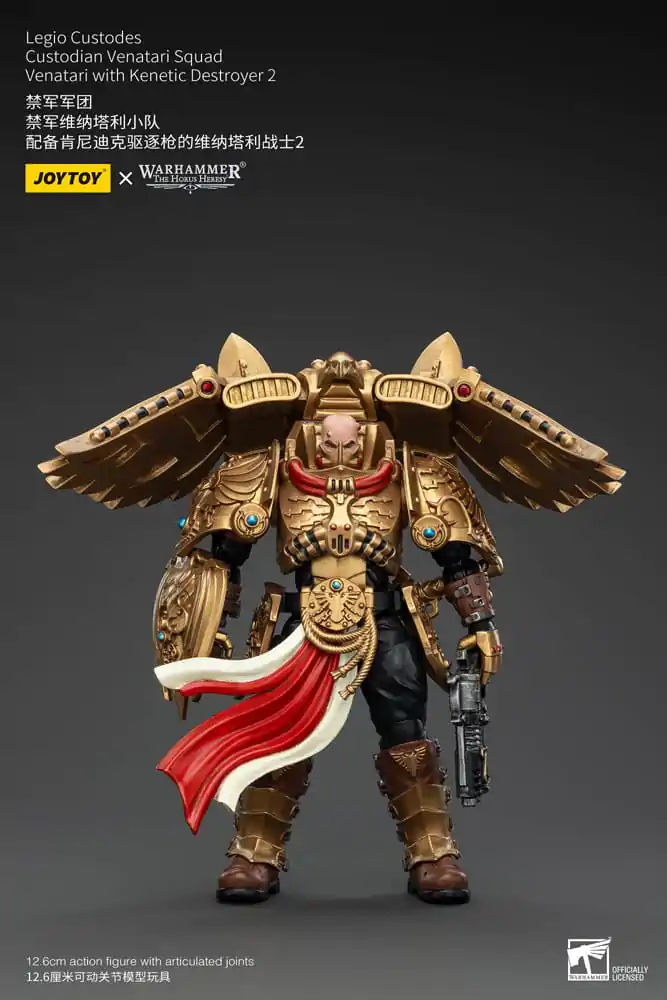 Warhammer The Horus Heresy Actionfigur 1/18 Legio Custodes Custodian Venatari Squad Venatari with Kenetic Destroyer 2 13 cm Produktfoto