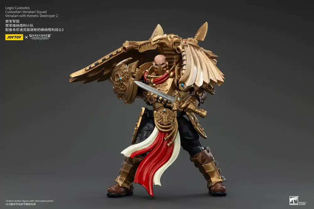 Warhammer The Horus Heresy Actionfigur 1/18 Legio Custodes Custodian Venatari Squad Venatari with Kenetic Destroyer 2 13 cm Produktfoto