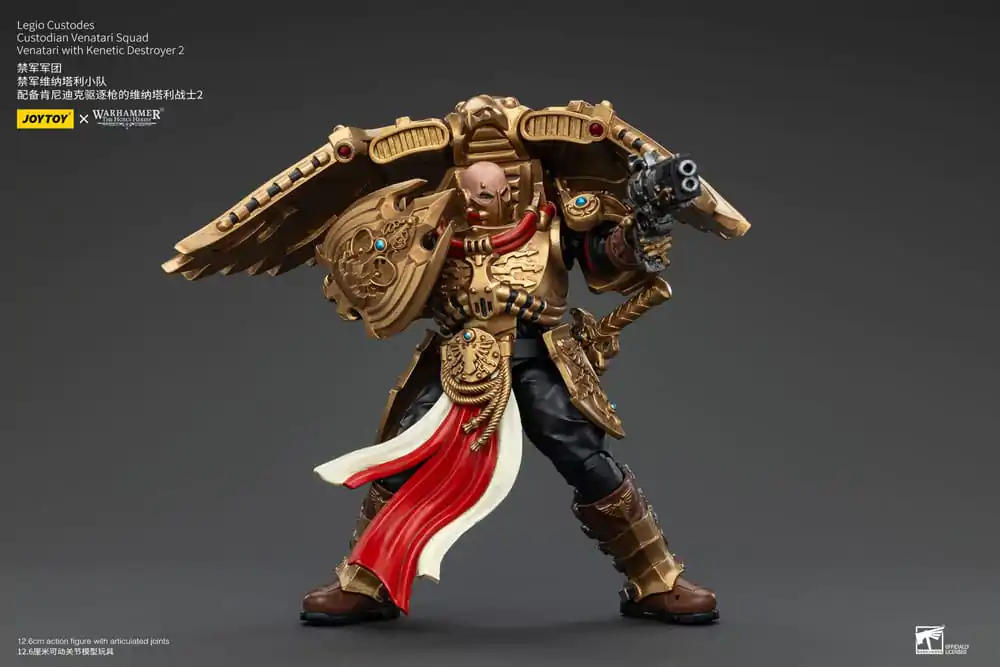 Warhammer The Horus Heresy Actionfigur 1/18 Legio Custodes Custodian Venatari Squad Venatari with Kenetic Destroyer 2 13 cm Produktfoto