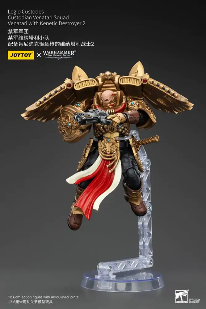 Warhammer The Horus Heresy Actionfigur 1/18 Legio Custodes Custodian Venatari Squad Venatari with Kenetic Destroyer 2 13 cm Produktfoto