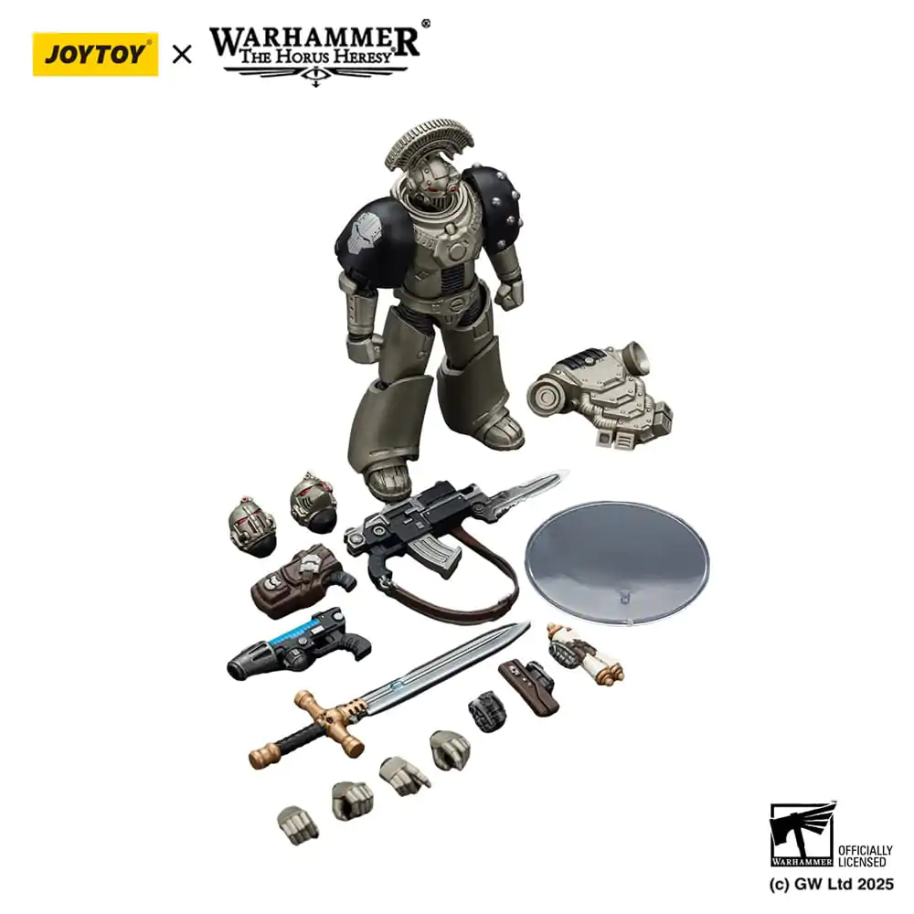 Warhammer The Horus Heresy Action Figur 1/18 lron Warriors MKVI Tactical Sergeant mit Power Sword und Plasma Pistol 12 cm Produktfoto