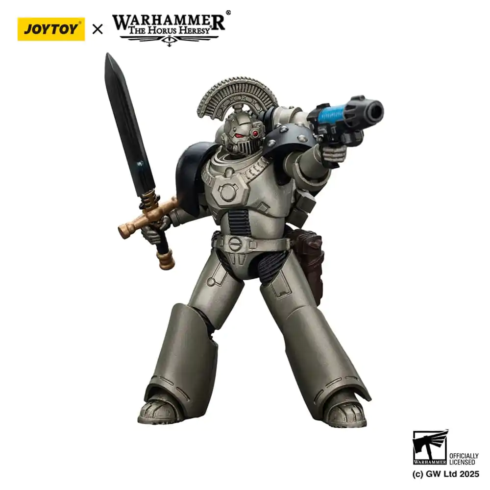 Warhammer The Horus Heresy Action Figur 1/18 lron Warriors MKVI Tactical Sergeant mit Power Sword und Plasma Pistol 12 cm Produktfoto