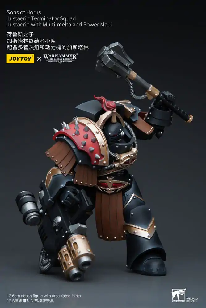 Warhammer The Horus Heresy Actionfigur 1/18 Sons of Horus Justaerin Terminator Squad Justaerin with Multi-melta and Power MauL 12 cm termékfotó