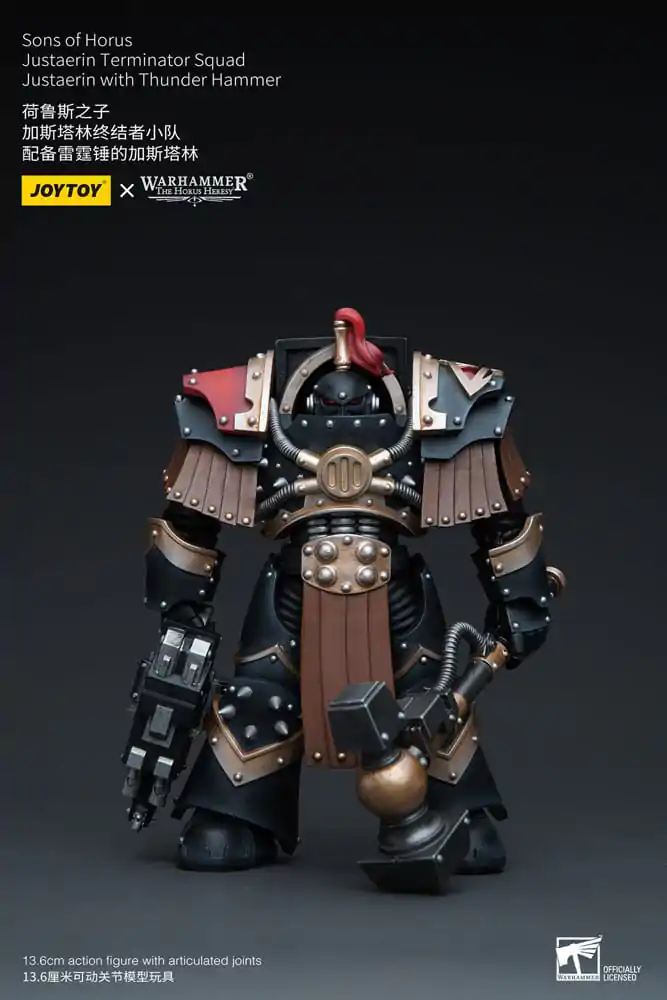 Warhammer The Horus Heresy Actionfigur 1/18 Sons of Horus Justaerin Terminator Squad Justaerin with Thunder Hammer 12 cm termékfotó