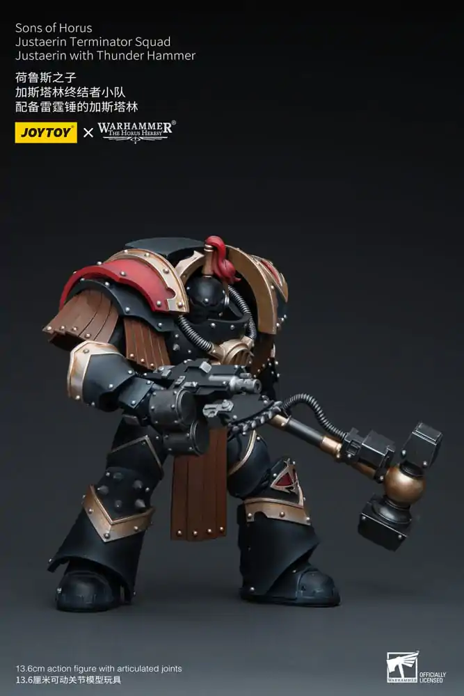 Warhammer The Horus Heresy Actionfigur 1/18 Sons of Horus Justaerin Terminator Squad Justaerin with Thunder Hammer 12 cm termékfotó