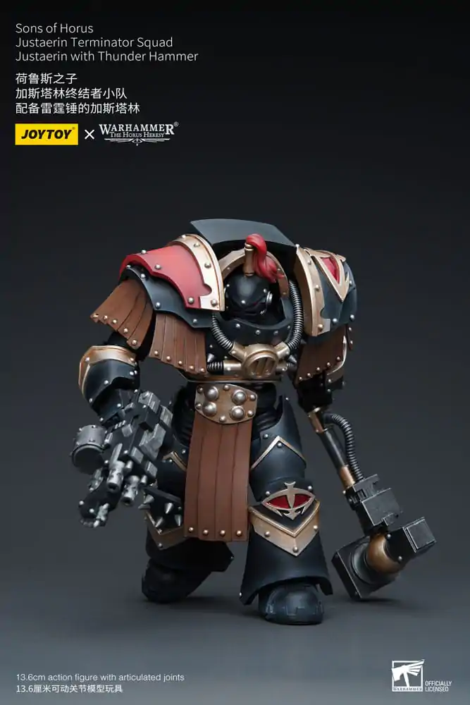 Warhammer The Horus Heresy Actionfigur 1/18 Sons of Horus Justaerin Terminator Squad Justaerin with Thunder Hammer 12 cm termékfotó