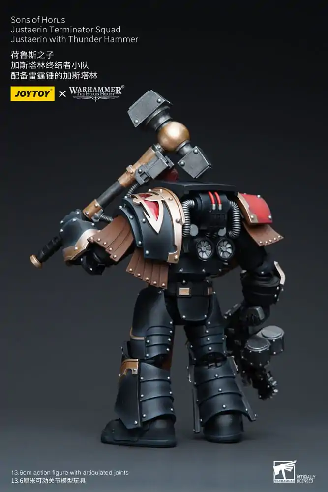 Warhammer The Horus Heresy Actionfigur 1/18 Sons of Horus Justaerin Terminator Squad Justaerin with Thunder Hammer 12 cm termékfotó