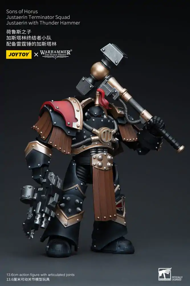 Warhammer The Horus Heresy Actionfigur 1/18 Sons of Horus Justaerin Terminator Squad Justaerin with Thunder Hammer 12 cm termékfotó