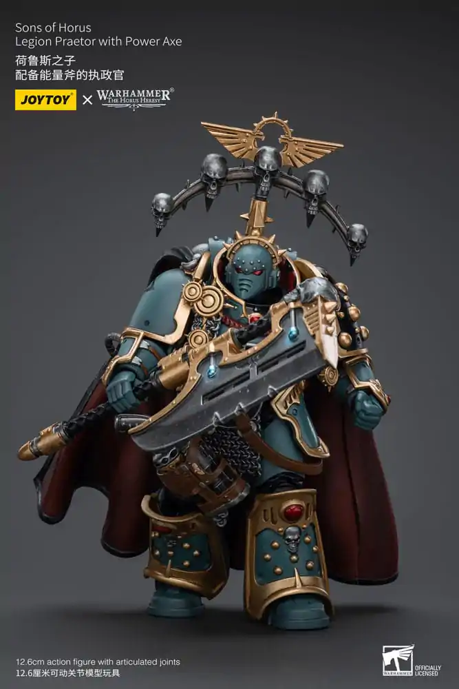 Warhammer The Horus Heresy Actionfigur 1/18 Sons of Horus Legion Praetor with Power Axe 12 cm Produktfoto