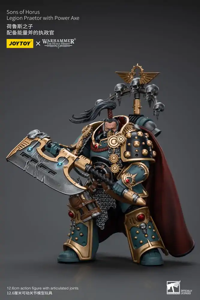 Warhammer The Horus Heresy Actionfigur 1/18 Sons of Horus Legion Praetor with Power Axe 12 cm Produktfoto