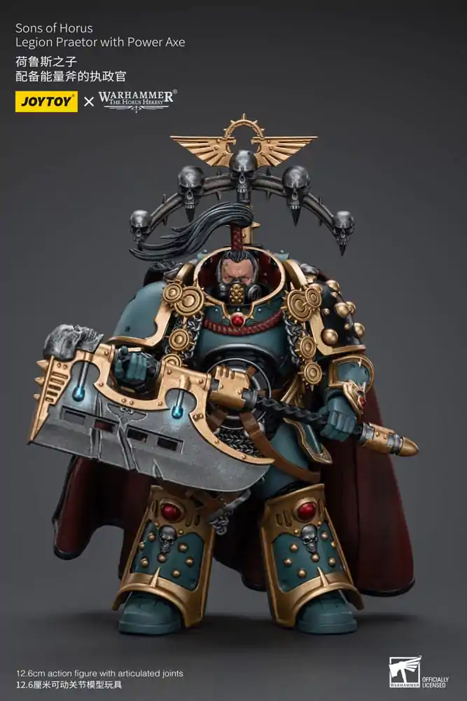 Warhammer The Horus Heresy Actionfigur 1/18 Sons of Horus Legion Praetor with Power Axe 12 cm Produktfoto