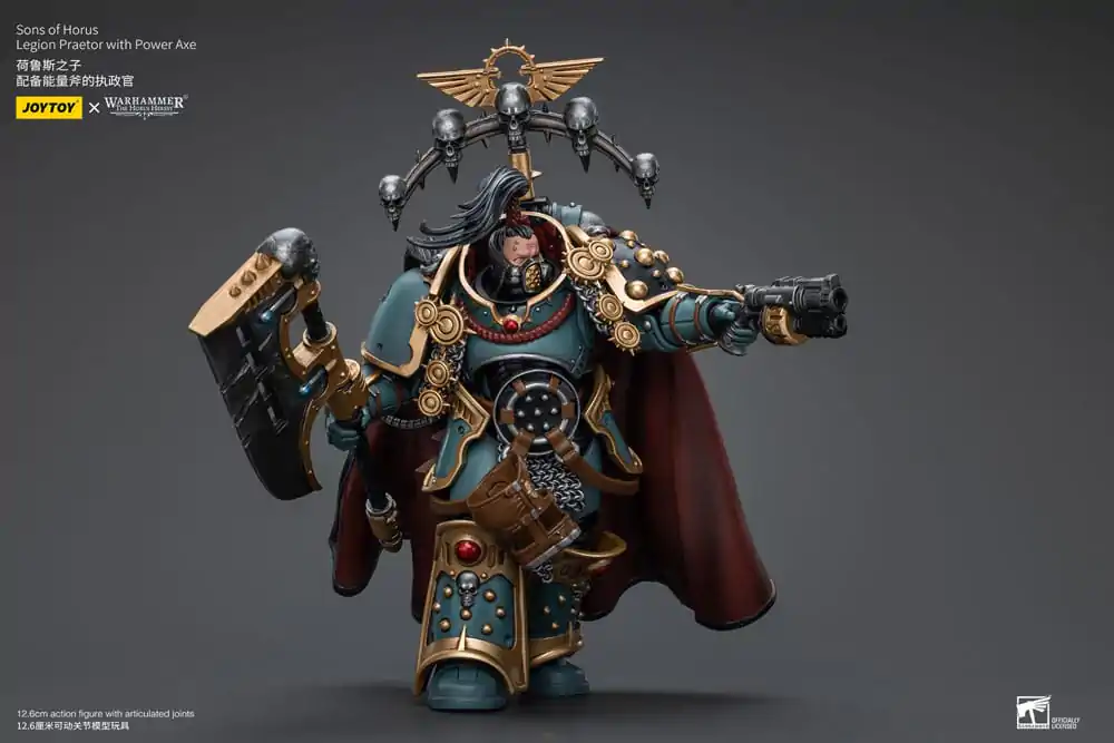 Warhammer The Horus Heresy Actionfigur 1/18 Sons of Horus Legion Praetor with Power Axe 12 cm Produktfoto