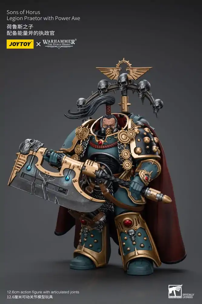 Warhammer The Horus Heresy Actionfigur 1/18 Sons of Horus Legion Praetor with Power Axe 12 cm Produktfoto
