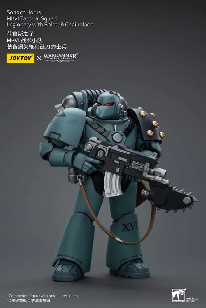 Warhammer The Horus Heresy Actionfigur 1/18 Sons of Horus MKVI Tactical Squad Legionary with Bolter &amp; Chainblade 12 cm Produktfoto