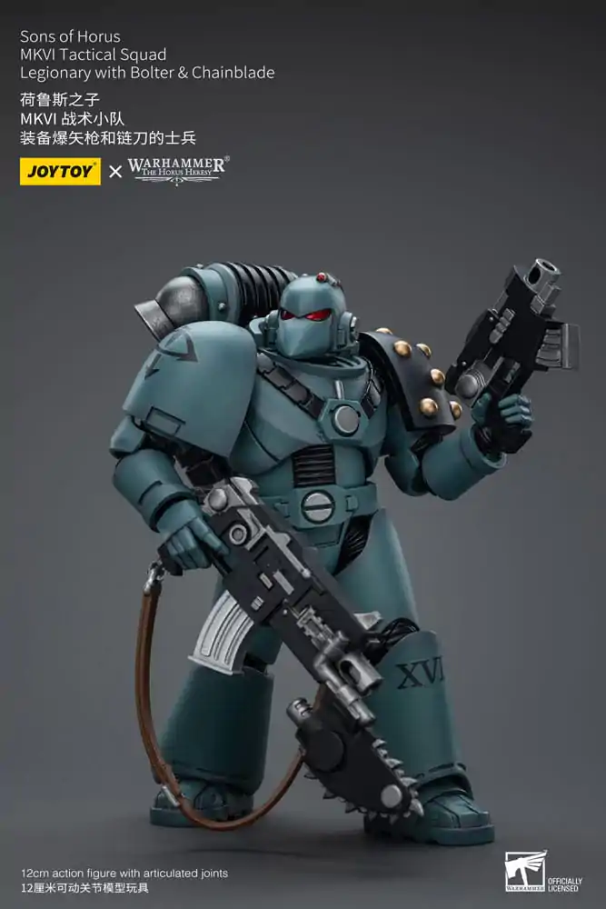 Warhammer The Horus Heresy Actionfigur 1/18 Sons of Horus MKVI Tactical Squad Legionary with Bolter &amp; Chainblade 12 cm Produktfoto