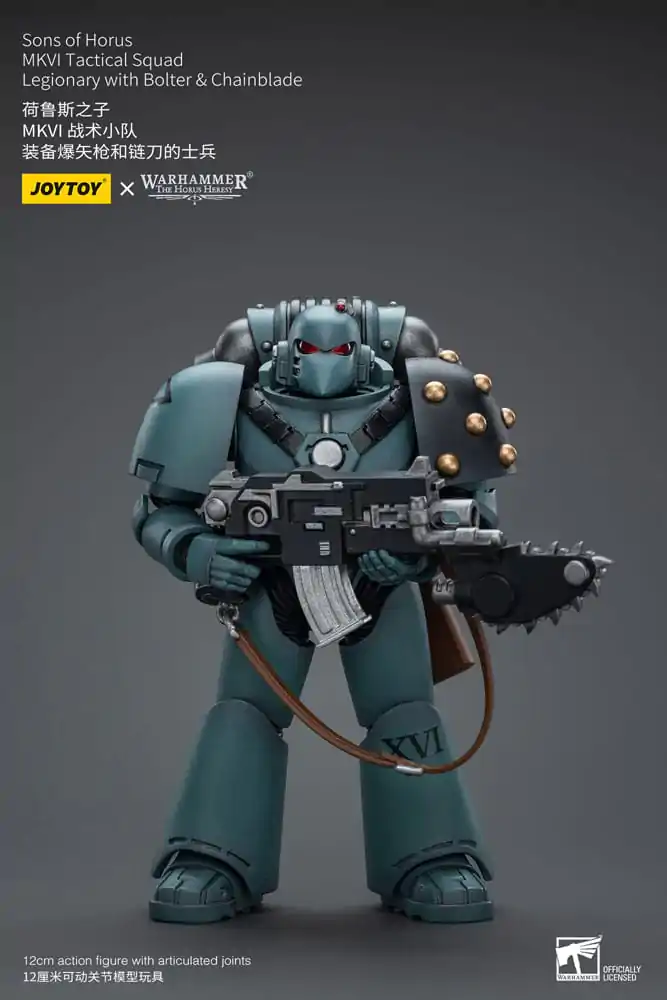 Warhammer The Horus Heresy Actionfigur 1/18 Sons of Horus MKVI Tactical Squad Legionary with Bolter &amp; Chainblade 12 cm Produktfoto