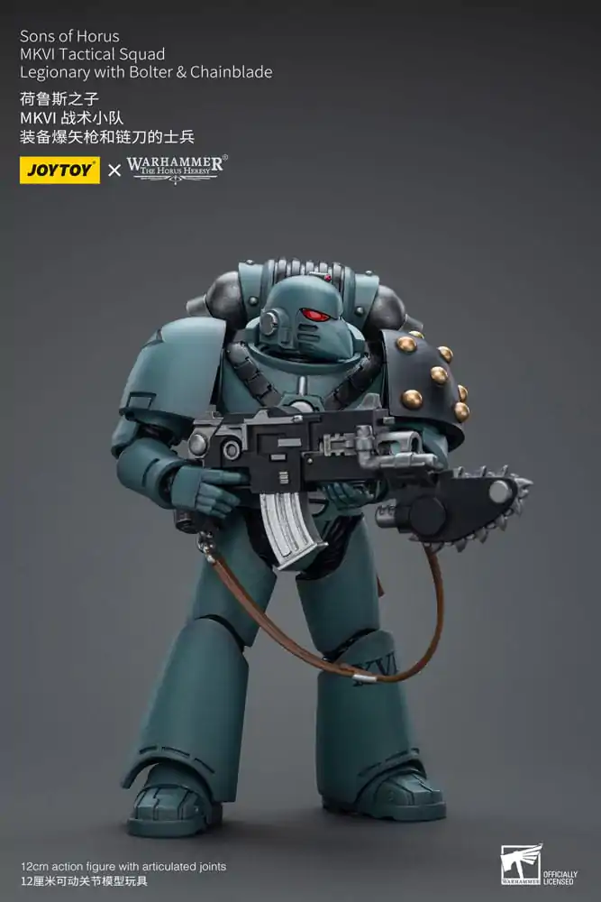 Warhammer The Horus Heresy Actionfigur 1/18 Sons of Horus MKVI Tactical Squad Legionary with Bolter &amp; Chainblade 12 cm Produktfoto