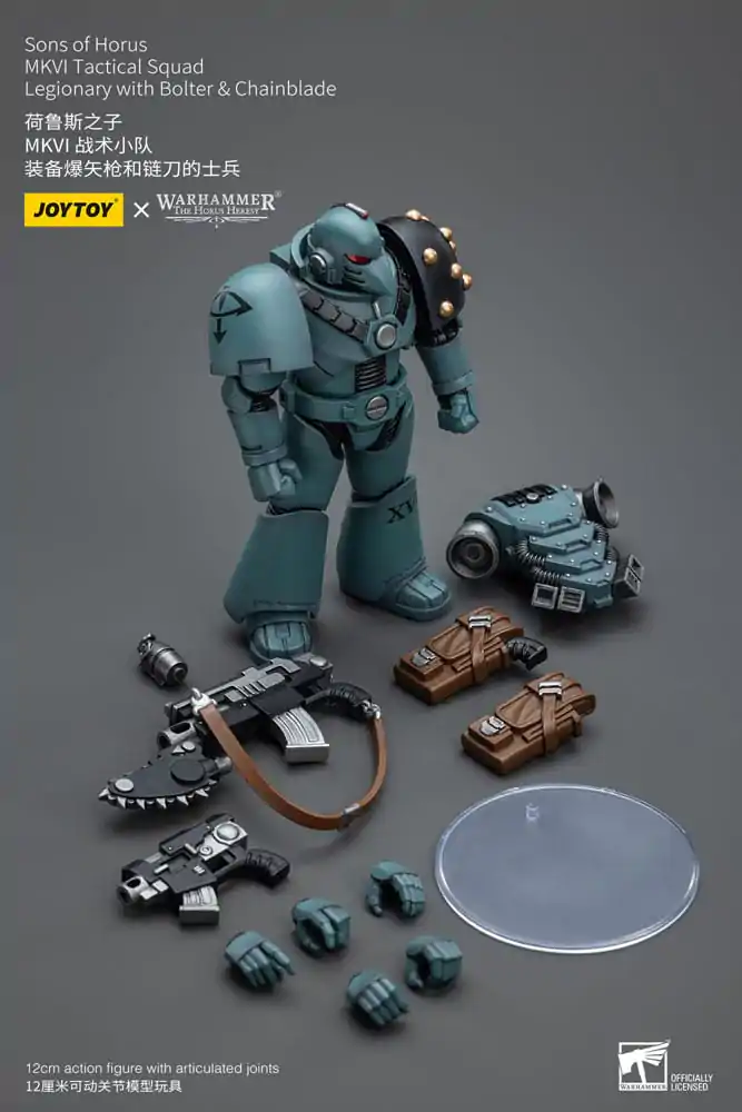 Warhammer The Horus Heresy Actionfigur 1/18 Sons of Horus MKVI Tactical Squad Legionary with Bolter &amp; Chainblade 12 cm Produktfoto