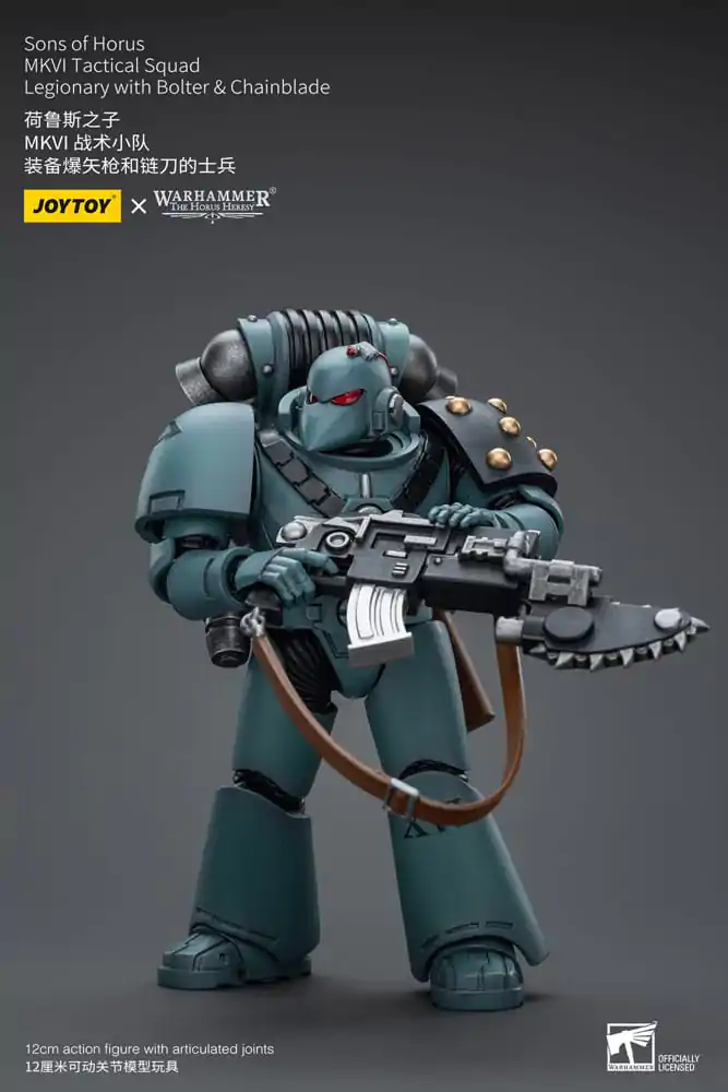 Warhammer The Horus Heresy Actionfigur 1/18 Sons of Horus MKVI Tactical Squad Legionary with Bolter &amp; Chainblade 12 cm Produktfoto