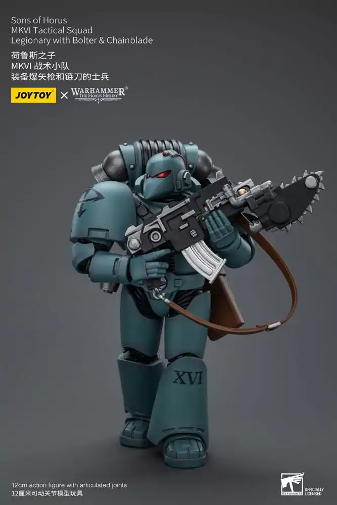 Warhammer The Horus Heresy Actionfigur 1/18 Sons of Horus MKVI Tactical Squad Legionary with Bolter &amp; Chainblade 12 cm Produktfoto